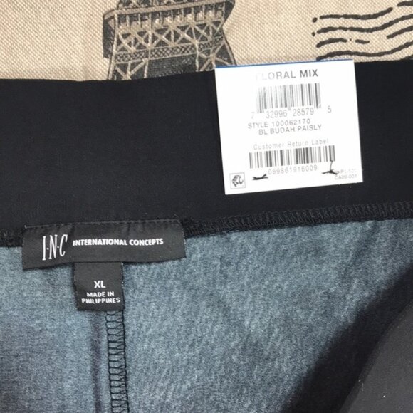 I.n.c. Printed Cropped Wide-Leg Pants - Picture 4 of 4